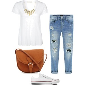 White Tee Outfit 3